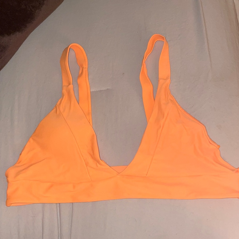 neon orange bikini top!